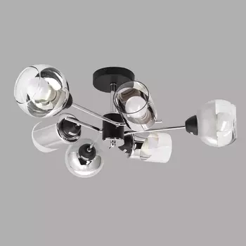 Потолочная люстра на штанге Imex MD.8243-6-S-BK+CH