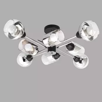 Потолочная люстра на штанге Imex MD.8243-8-S-BK+CH