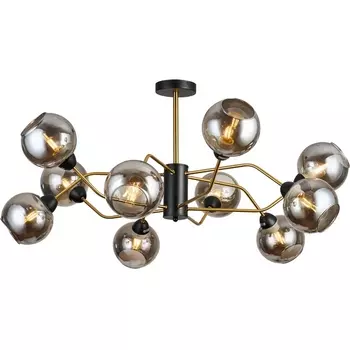 Потолочная люстра на штанге Imex MD.9083-10-S-BK+COP