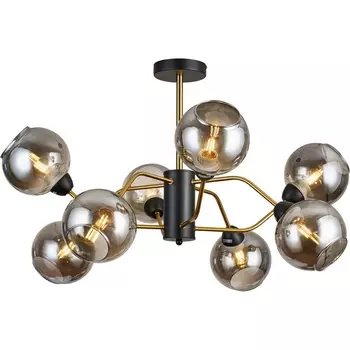 Потолочная люстра на штанге Imex MD.9083-8-S-BK+COP