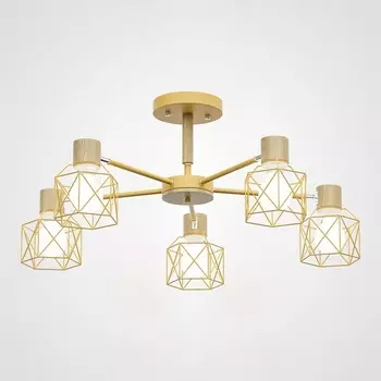 Потолочная люстра Corf B3 Yellow 5 Lamps ImperiumLoft Corf-B01 (189495-26)