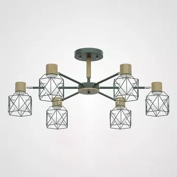 Потолочная люстра Corf B3 Green 6 Lamps ImperiumLoft Corf-B01 (189484-26)