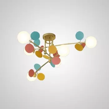 Потолочная люстра Matisse B D80 Gold Multicolor ImperiumLoft Matisse-B (194949-23) в форме шара