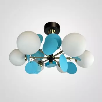 Люстра на штанге Matisse Blue D55 ImperiumLoft Matisse-Blue01 (191900-26) в форме шара