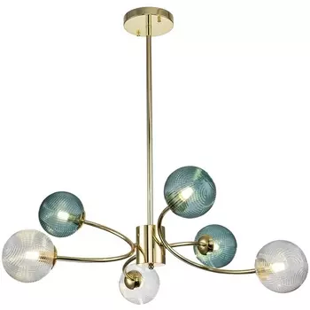 Потолочная люстра молекулы на штанге Indigo Selva V000296