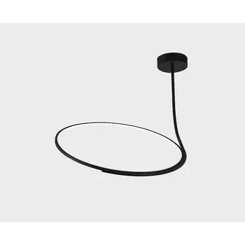 Потолочная светодиодная люстра на штанге Italline IT013-6025 black 3000K