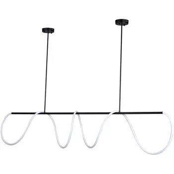 Потолочная светодиодная люстра на штанге с гибким неоном Kink Light Далия 08041-200,19(4000K)