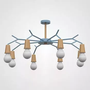 Потолочная люстра на штанге Les Color D95 Blue Imperiumloft ?Lesc_01 (220510-23) ImperiumLoft