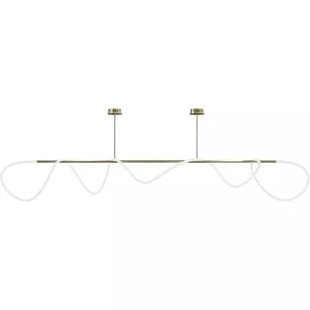 Потолочная светодиодная люстра на штанге с гибким неоном Lightera Nyasa LE117L-200GA WIFI (Умный дом, Алиса)