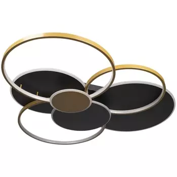 Потолочная светодиодная люстра на штанге Loft It Megan 10163 Black кольцо