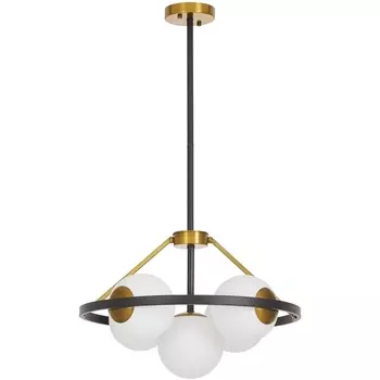 Потолочная люстра на штанге Lumina Deco Donzano LDP 8034-5 BK+WT