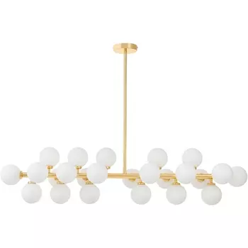 Потолочная люстра на штанге Lumina Deco Marsiada LDP 6033-24 GD