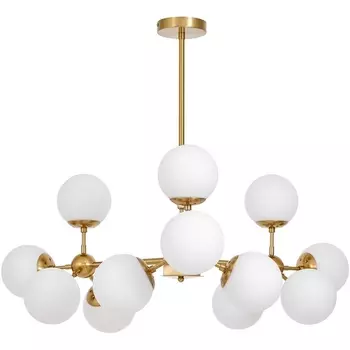 Потолочная люстра на штанге Lumina Deco Zodiak LDP 160-12 MD+WT