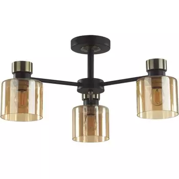 Потолочная люстра на штанге Lumion Arlin 5643/3C чёрный, бронза E27 3*60W 220V
