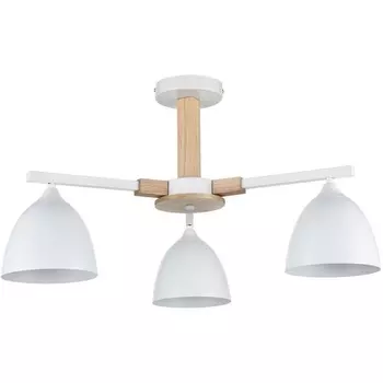 Потолочная люстра на штанге Lumion Colange 8095/3C белый/белый металл, дерево/металл Е27 3*60W 220V