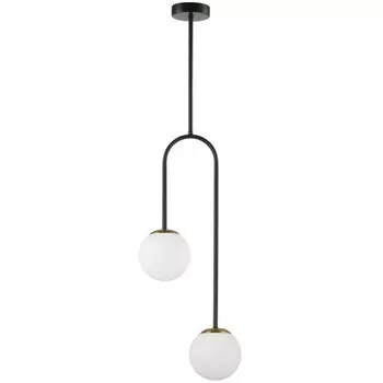Потолочная люстра на штанге Lumion Dexter 6500/2C черный, бронза E14 2*40W