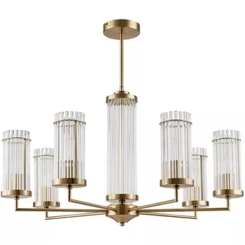 Потолочная люстра на штанге Lumion Ellow 6527/7 латунь E14 7*40W 220V