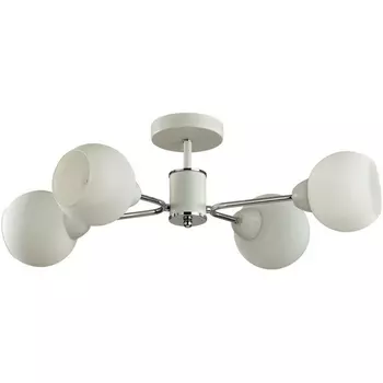 Потолочная люстра на штанге Lumion Kodi 5645/4C белый, хром E27 4*60W 220V