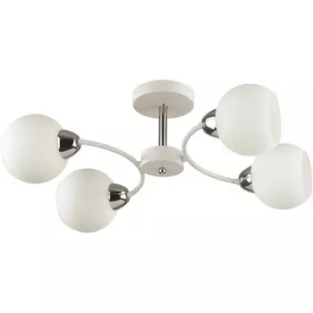 Потолочная люстра на штанге Lumion Kodi 5647/4C белый, хром E27 4*60W 220V