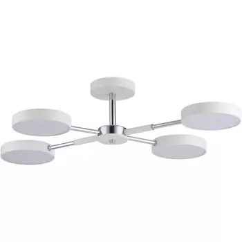 Потолочная люстра на штанге Lumion Mika 5659/72CL белый, хром LED 72W 3000-6000K 3902Лм 220V