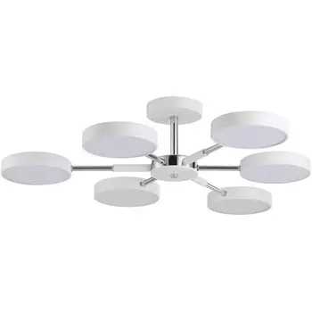 Потолочная люстра на штанге Lumion Mika 5659/99CL белый, хром LED 108W 3000-6000K 5773Лм 220V