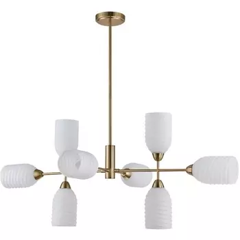 Потолочная люстра на штанге Lumion Monroe 6512/8C латунь E14 8*40W 220V