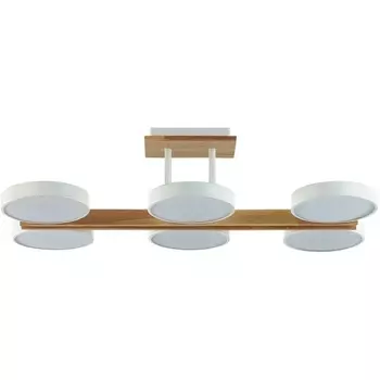 Потолочная люстра на штанге Lumion Plato 8030/108CL белый, дерево/металл, акрил LED 72W 3000-6000К 220V