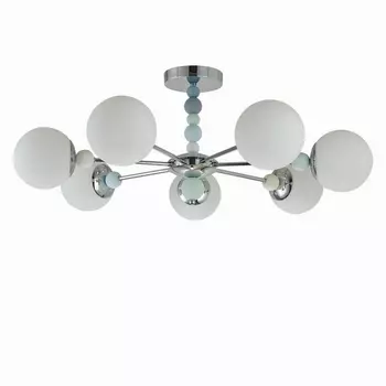 Потолочная люстра на штанге Lumion Sunday 6525/7C хром E14 7*40W 220V шарики