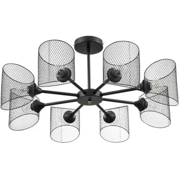 Потолочная люстра на штанге Lumion Tidina 8238/8C черный, металл Е27 8*60W 220V