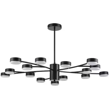 Потолочная люстра на штанге Lumion Torina 8117/15 черный, металл LED GX53 15*7W 220V