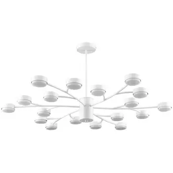 Потолочная люстра на штанге Lumion Torina 8265/18 металл, белый GX53 LED 18*7W 220V