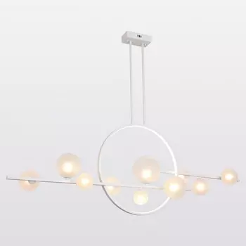 Потолочная люстра IP21 на штанге Lussole Beaumont LSP-7074 кольцо