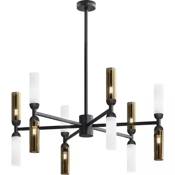 Потолочная люстра на штанге Maytoni Memory MOD177PL-12G