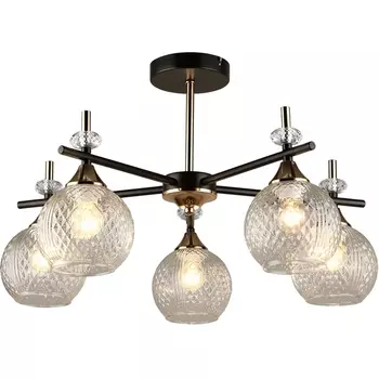 Потолочная люстра на штанге MD.4892-5-S COFFEE+FGD Imex