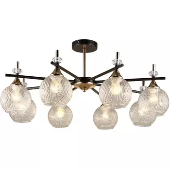 Потолочная люстра на штанге MD.4892-8-S COFFEE+FGD Imex