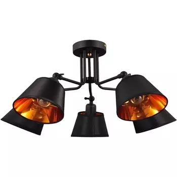 Потолочная люстра на штанге MD.77172-5-S BK+GD Imex