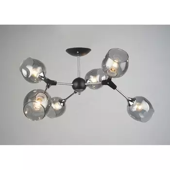 Потолочная люстра на штанге Мелодия Света SL1N P5698-6 BK+CR 000067867