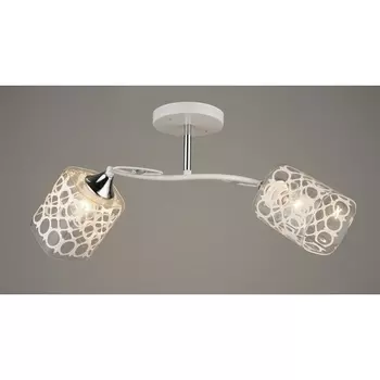 Потолочная люстра на штанге Мелодия Света SL1N SL9064-2 WT+CR 000067885