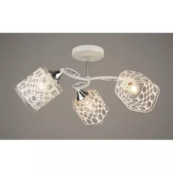 Потолочная люстра на штанге Мелодия Света SL1N SL9064-3 WT+CR 000067886