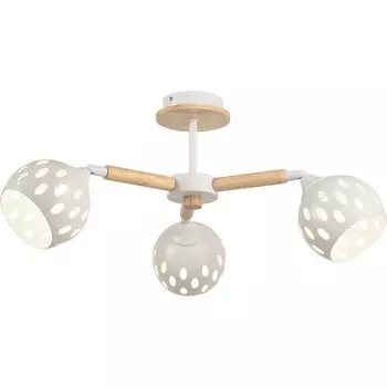 Потолочная люстра на штанге Мелодия Света SL1N SL5691-3 WT+Wood 000067878