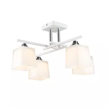 Потолочная люстра на штанге Мелодия Света SL1N SL1629-4 WT+CR 000066045