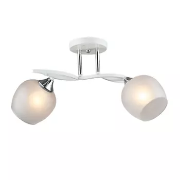 Потолочная люстра на штанге Мелодия Света SL1N SL3395-2 WT+CR 000066058