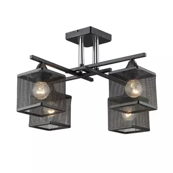 Потолочная люстра на штанге Мелодия Света SL1N SL8432-4 BK+CR 000066047