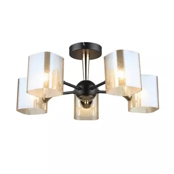 Потолочная люстра на штанге Мелодия Света SL1N SL9544-5 CF+GD 000066021