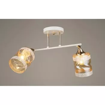 Потолочная люстра на штанге Мелодия Света SS1N SS8748-2 WT+GD 000067892