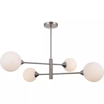 Потолочная люстра на штанге Moderli Molecule V10839-4P в форме шара