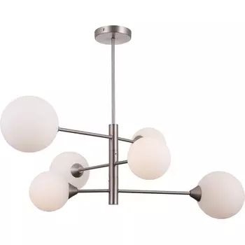 Потолочная люстра на штанге Moderli Molecule V10840-6P в форме шара