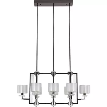 Потолочная люстра на штанге Newport 4400 4408/S black glossy