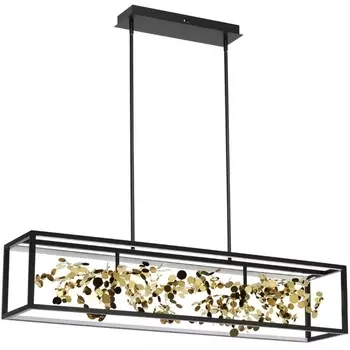 Потолочная люстра на штанге Odeon Light Bild 5065/65L черный/золото/металл/металл LED 1*65W 4000K