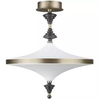 Потолочная люстра на штанге Odeon Light Ula 5404/43CL бронзов.брашированн./черный/стекло/керамика LED 43W 3000K